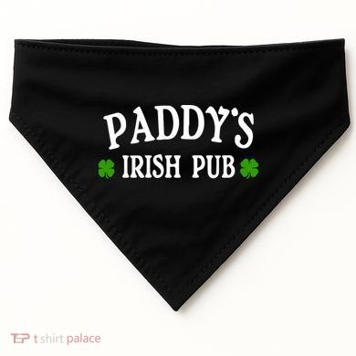 Paddy's Irish Pub St. Patrick's Day USA-Made Doggie Bandana