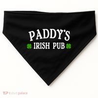 Paddy's Irish Pub St. Patrick's Day USA-Made Doggie Bandana thumb 0