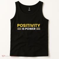 Positivity Is Power Typography Tank Top thumb 2