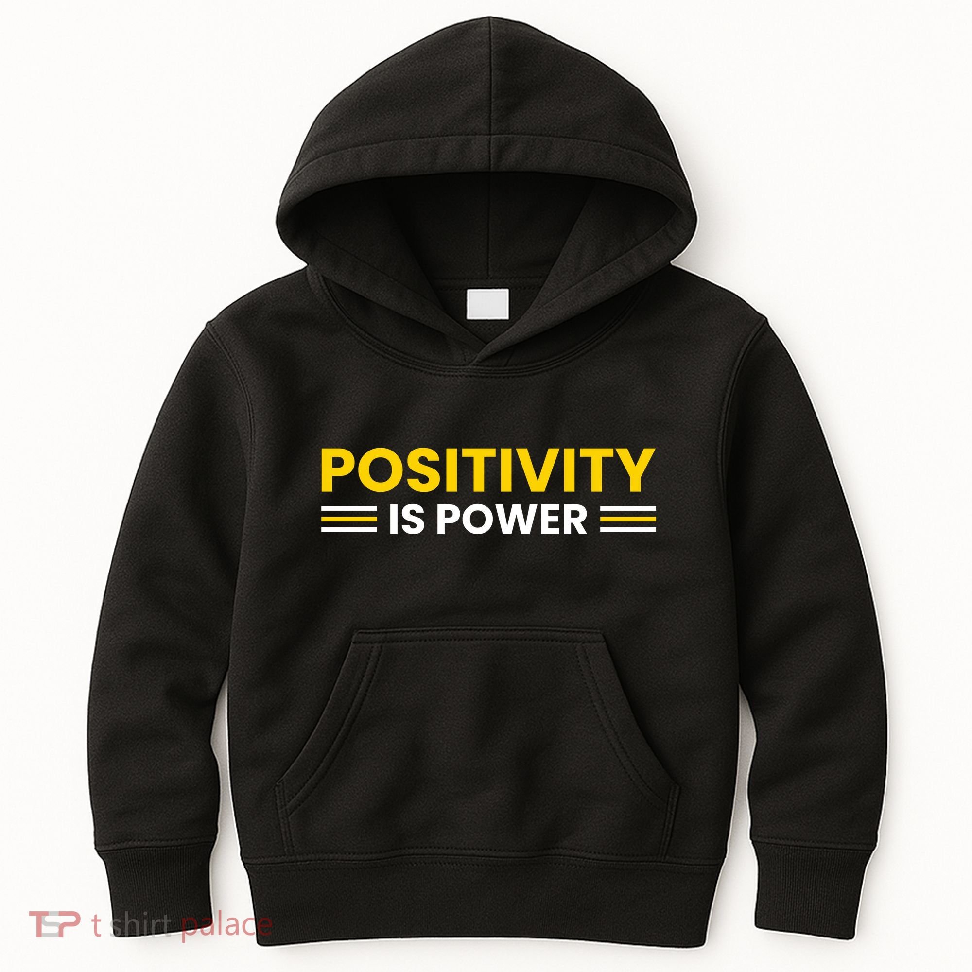 Positivity Is Power Typography Kids Hoodie