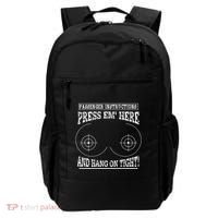 Passenger Instructions Press Em Here Backpack thumb 0