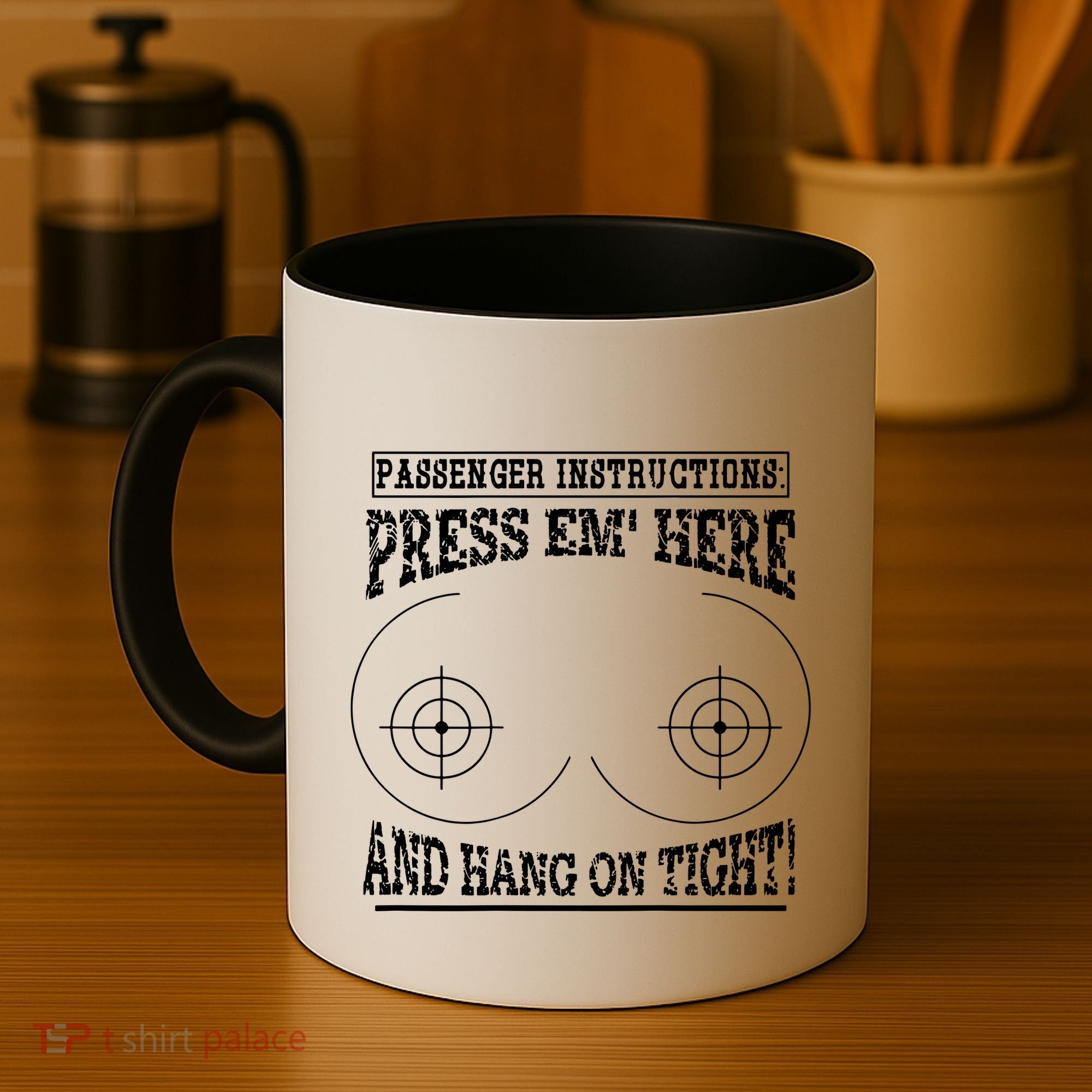 Passenger Instructions Press Em Here Coffee Mug
