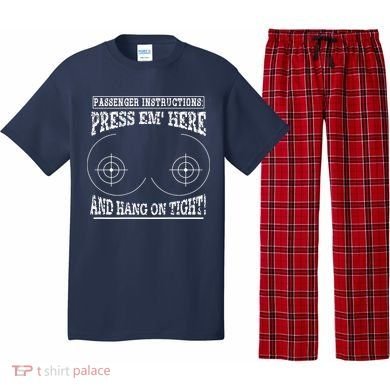 Passenger Instructions Press Em Here Pajama Set