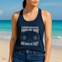 Passenger Instructions Press Em Here Women's Tank Top thumb 2