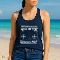 Passenger Instructions Press Em Here Women's Tank Top thumb 2