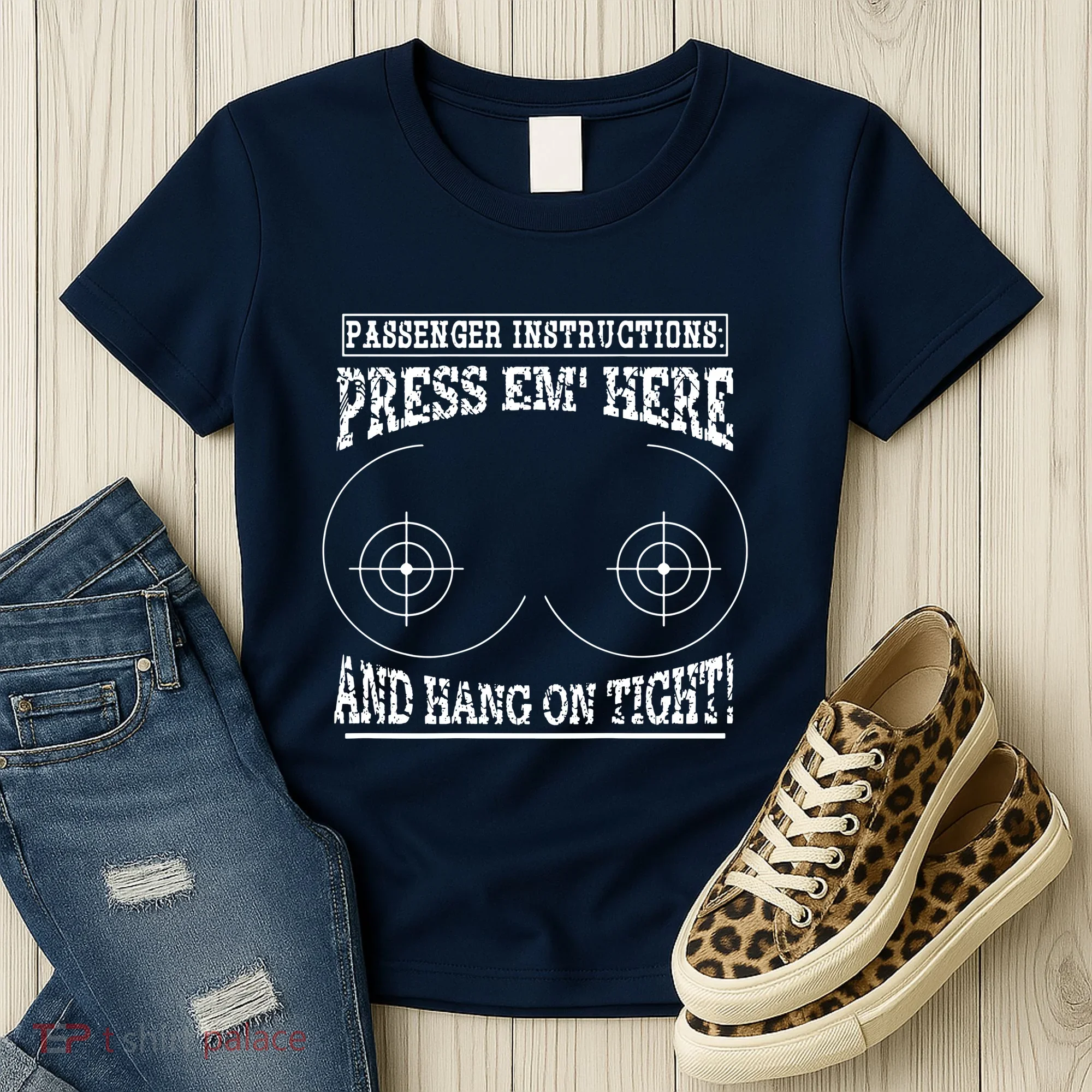 Passenger Instructions Press Em Here Women's T-Shirt