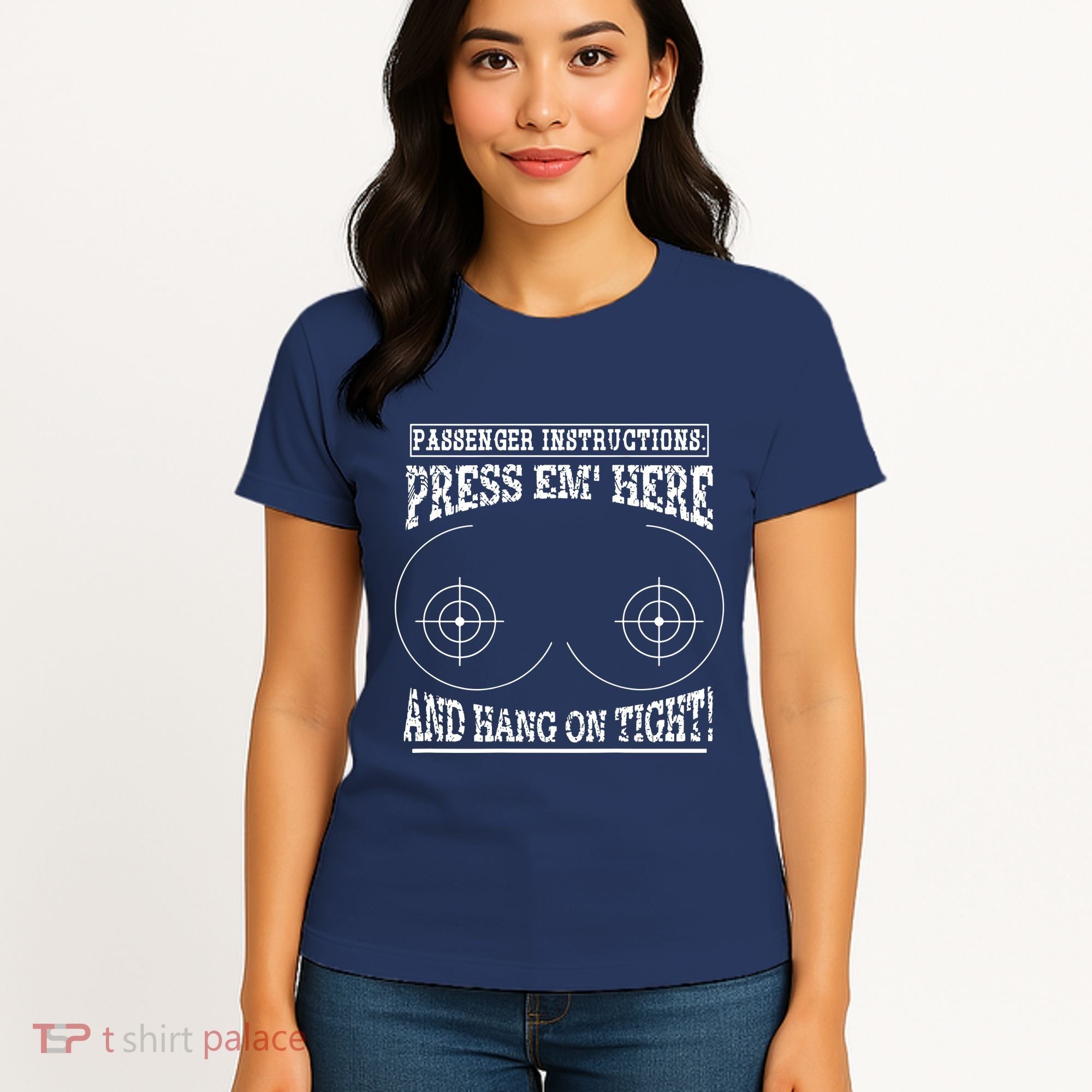 Passenger Instructions Press Em Here Women's T-Shirt