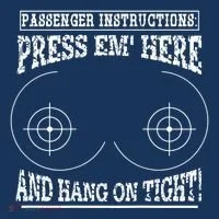 Passenger Instructions Press Em Here Women's T-Shirt thumb 6