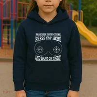 Passenger Instructions Press Em Here Kids Hoodie thumb 3