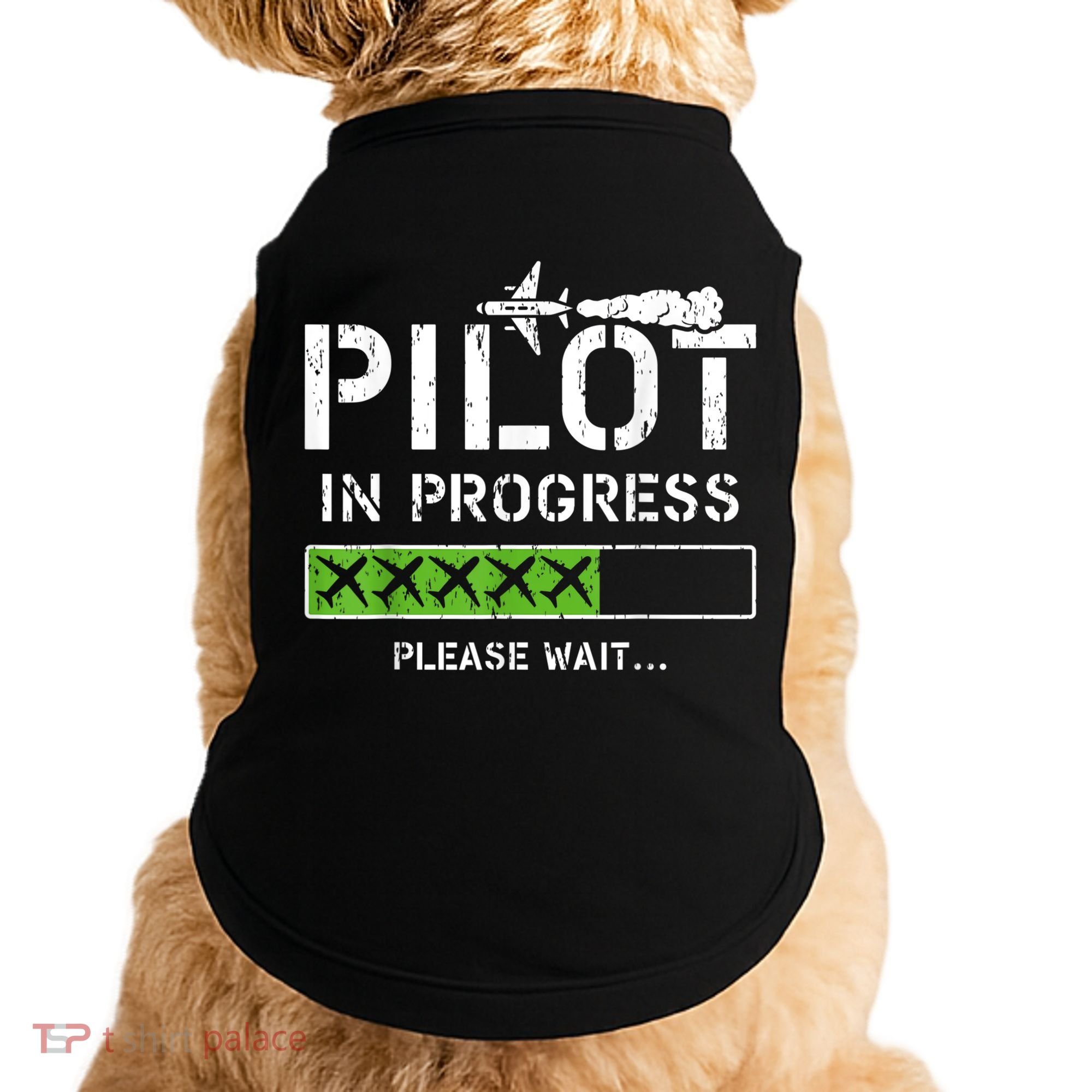 Pilot In Progress Kid Future Pilot Airplane Aviation Flying Doggie Tank