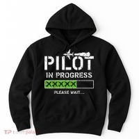 Pilot In Progress Kid Future Pilot Airplane Aviation Flying Hoodie thumb 0