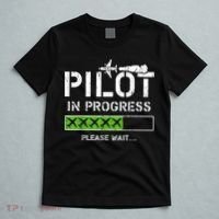 Pilot In Progress Kid Future Pilot Airplane Aviation Flying T-Shirt thumb 5