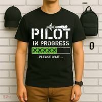 Pilot In Progress Kid Future Pilot Airplane Aviation Flying T-Shirt thumb 6