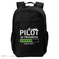 Pilot In Progress Kid Future Pilot Airplane Aviation Flying Backpack thumb 0