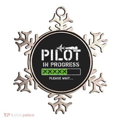 Pilot In Progress Kid Future Pilot Airplane Aviation Flying Ornament