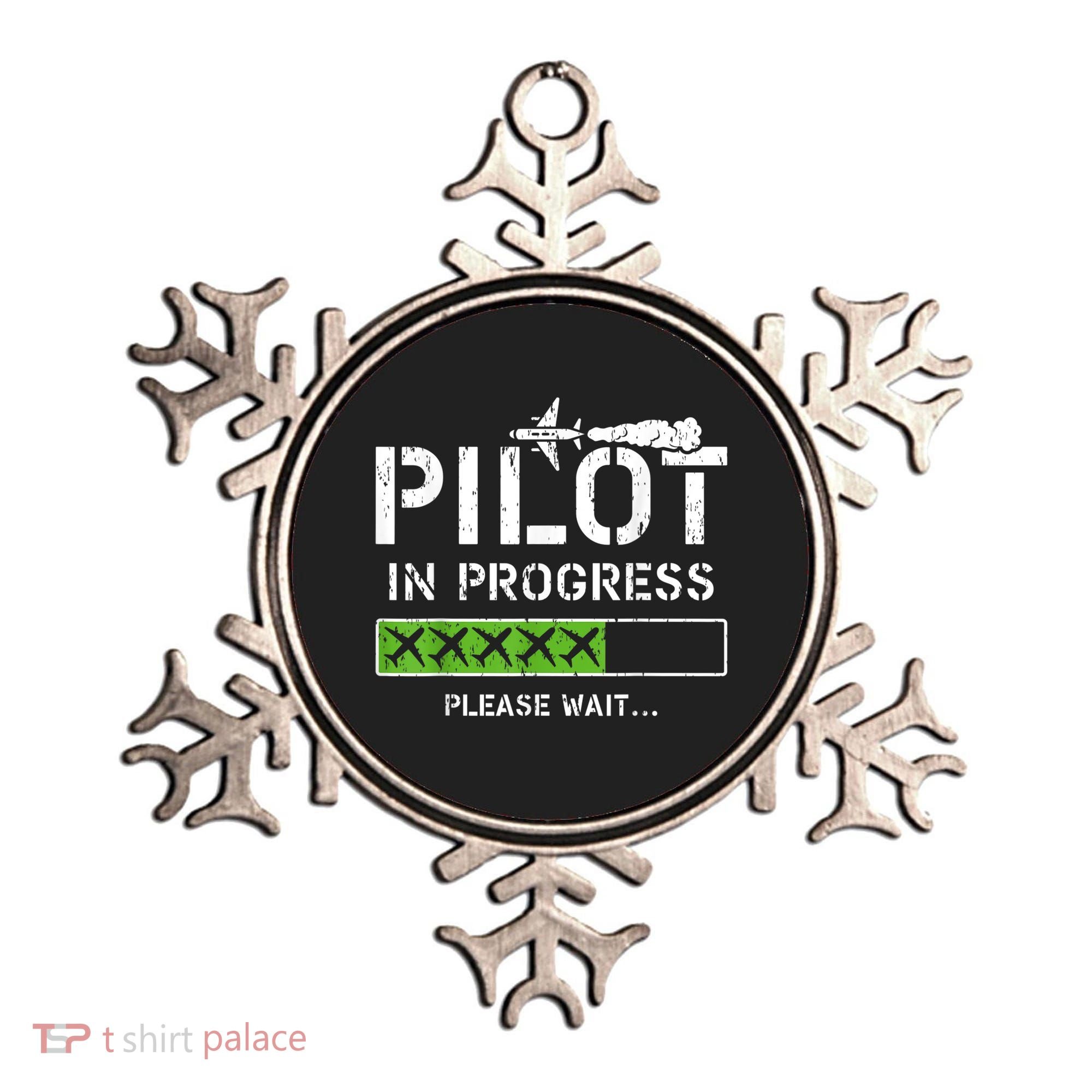 Pilot In Progress Kid Future Pilot Airplane Aviation Flying Ornament