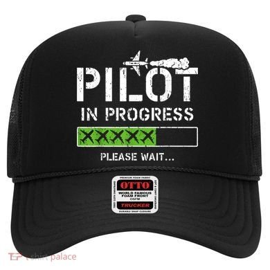 Pilot In Progress Kid Future Pilot Airplane Aviation Flying Hat