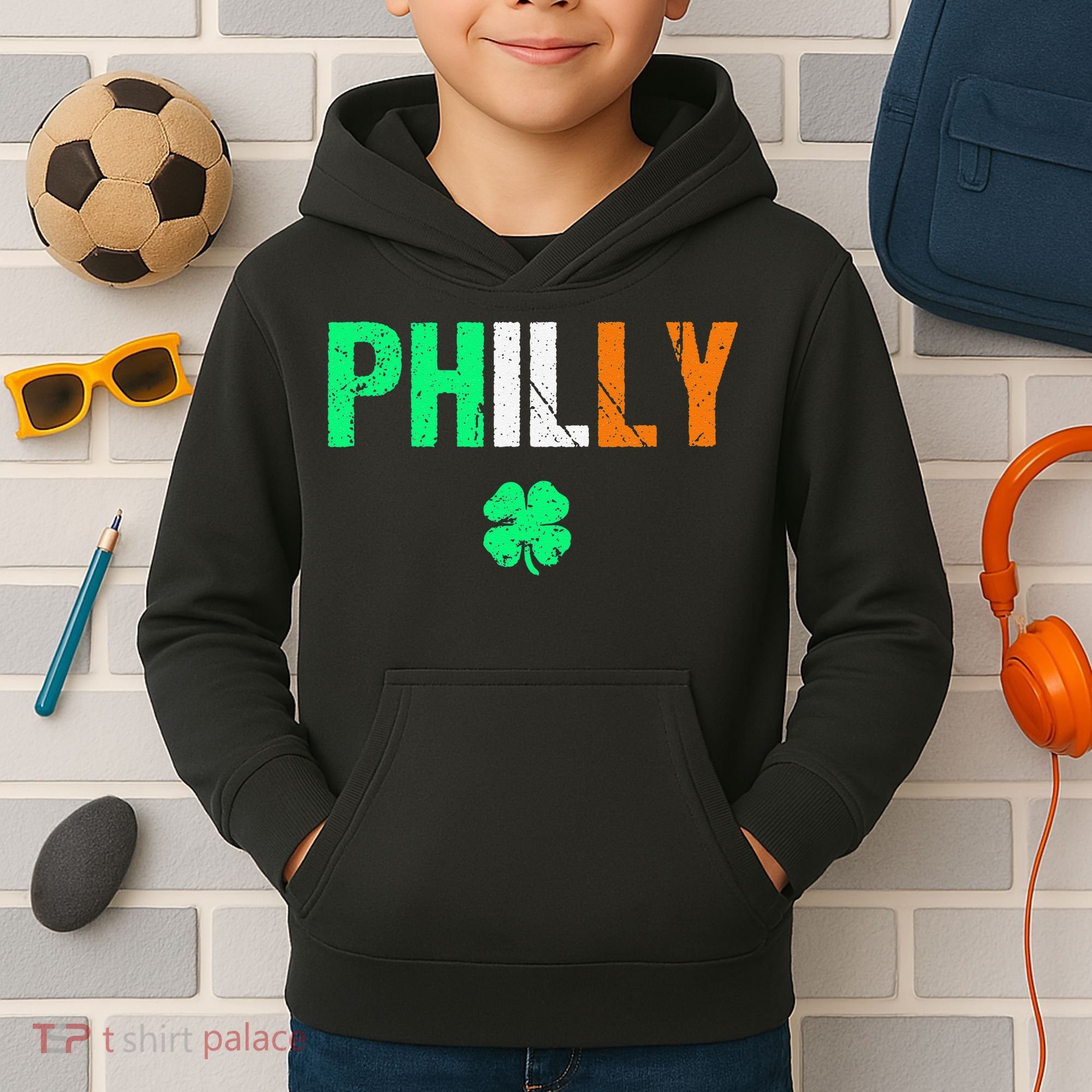 Philly Irish Philadelphia Saint Patrick's Day Kids Hoodie