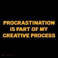 Procrastination Is Part Of My Creative Process Dark Humor Coaster thumb 2