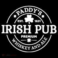 Paddy's Irish Pub Whiskey And Ale USA-Made Doggie Bandana thumb 2