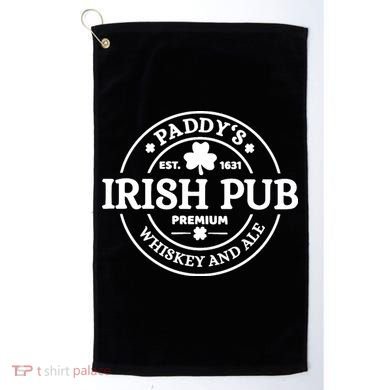 Paddy's Irish Pub Whiskey And Ale Golf Towel
