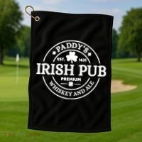 Paddy's Irish Pub Whiskey And Ale Golf Towel thumb 1