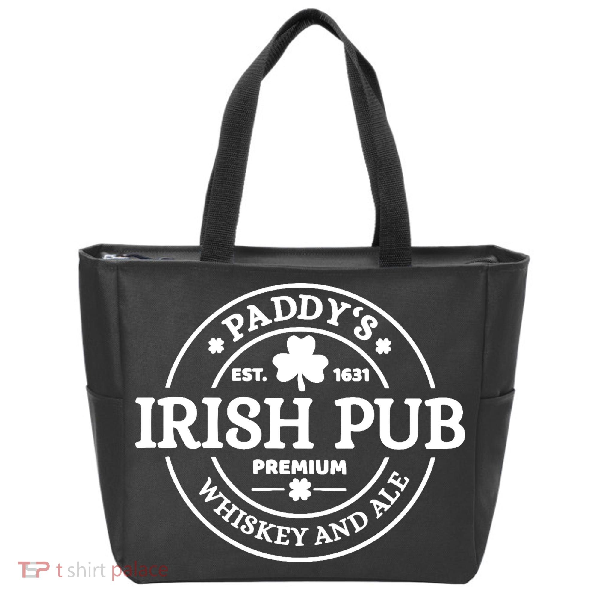 Paddy's Irish Pub Whiskey And Ale Tote Bag