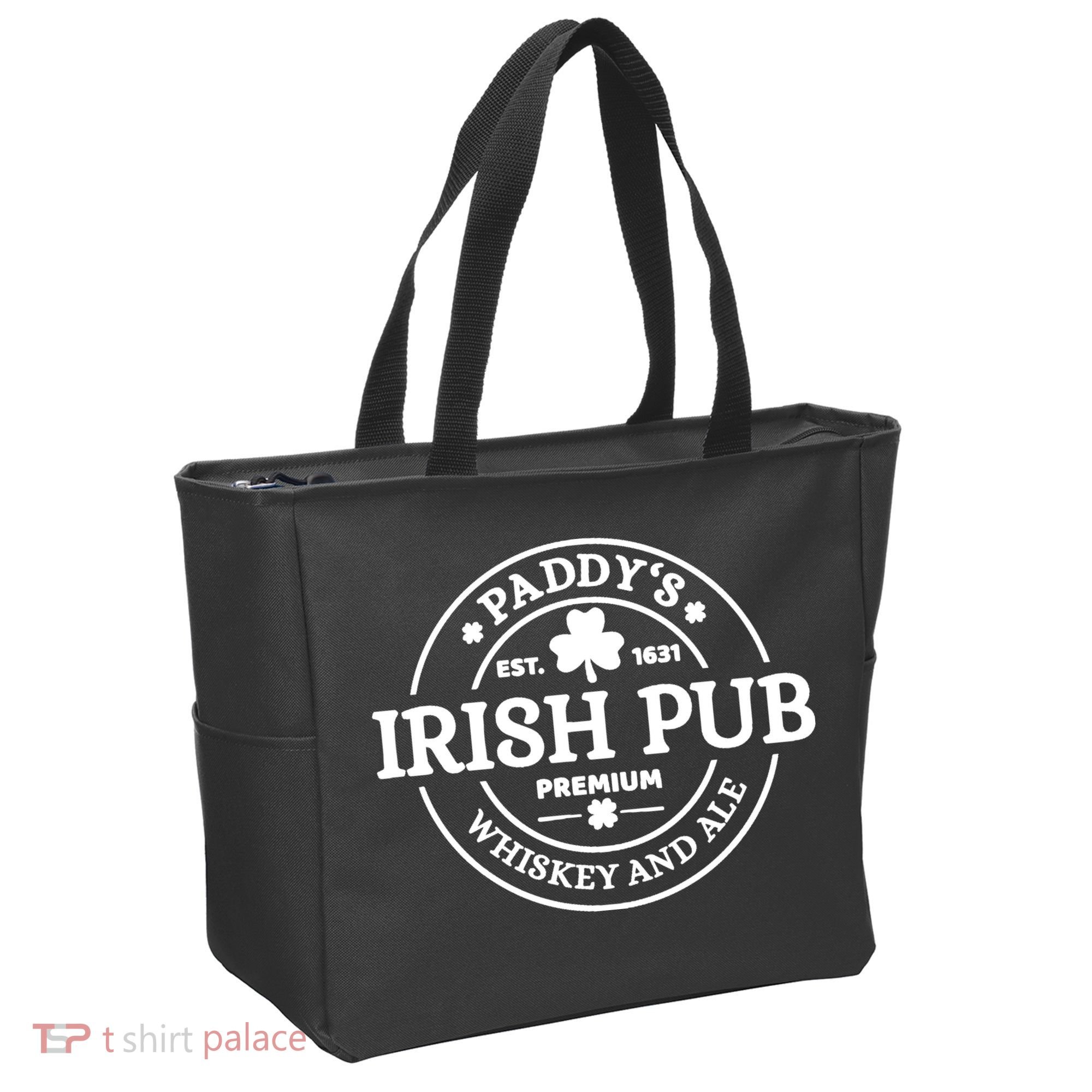 Paddy's Irish Pub Whiskey And Ale Tote Bag
