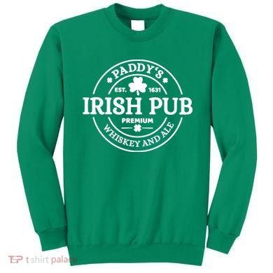 Paddy's Irish Pub Whiskey And Ale Sweatshirt