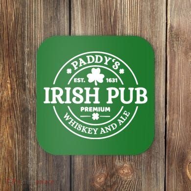 Paddy's Irish Pub Whiskey And Ale Coaster