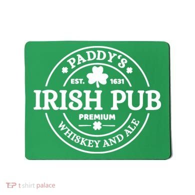 Paddy's Irish Pub Whiskey And Ale Mousepad