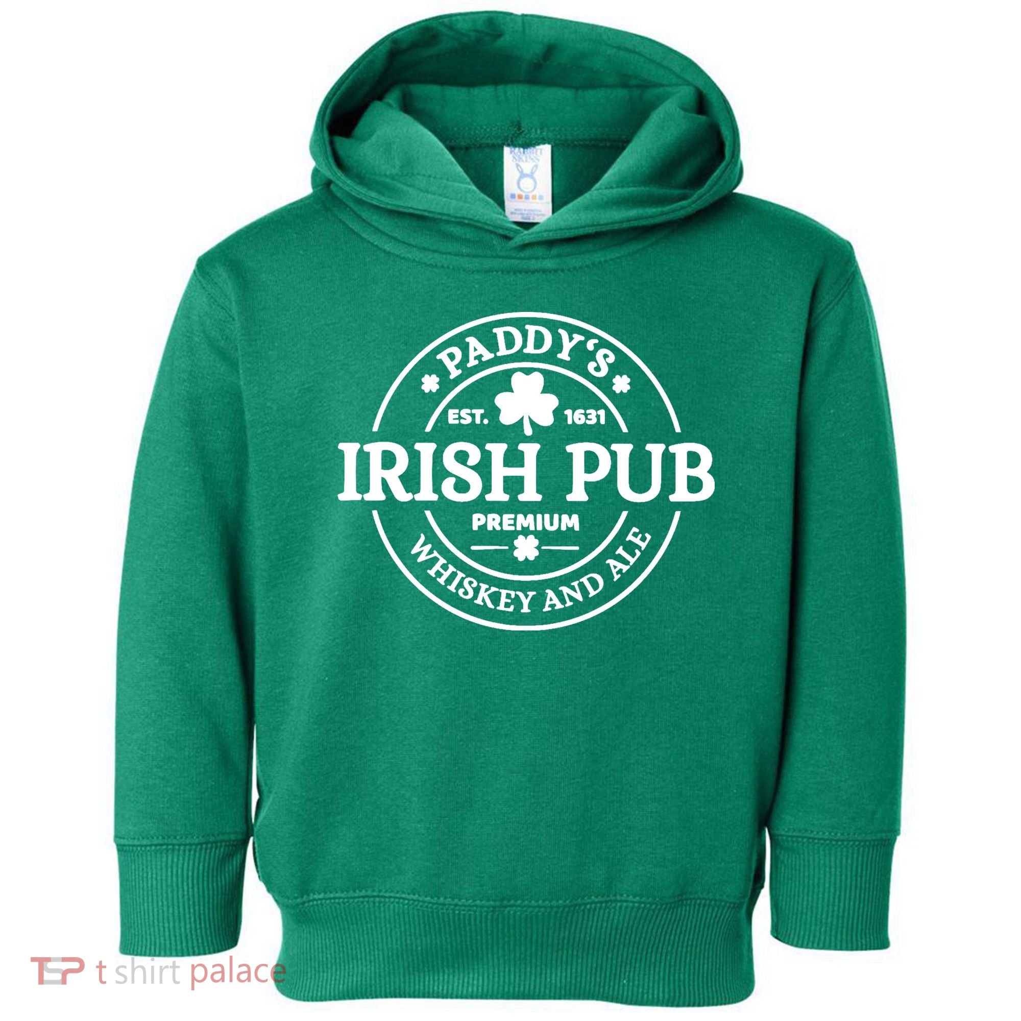 Paddy's Irish Pub Whiskey And Ale Toddler Hoodie