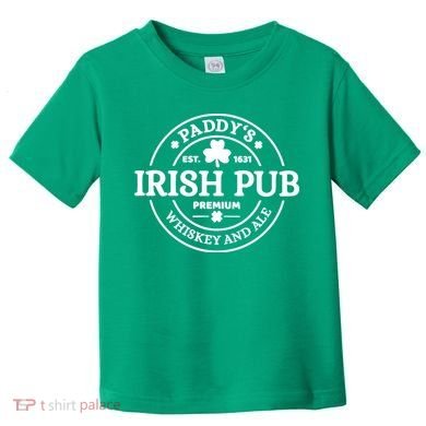 Paddy's Irish Pub Whiskey And Ale Toddler T-Shirt