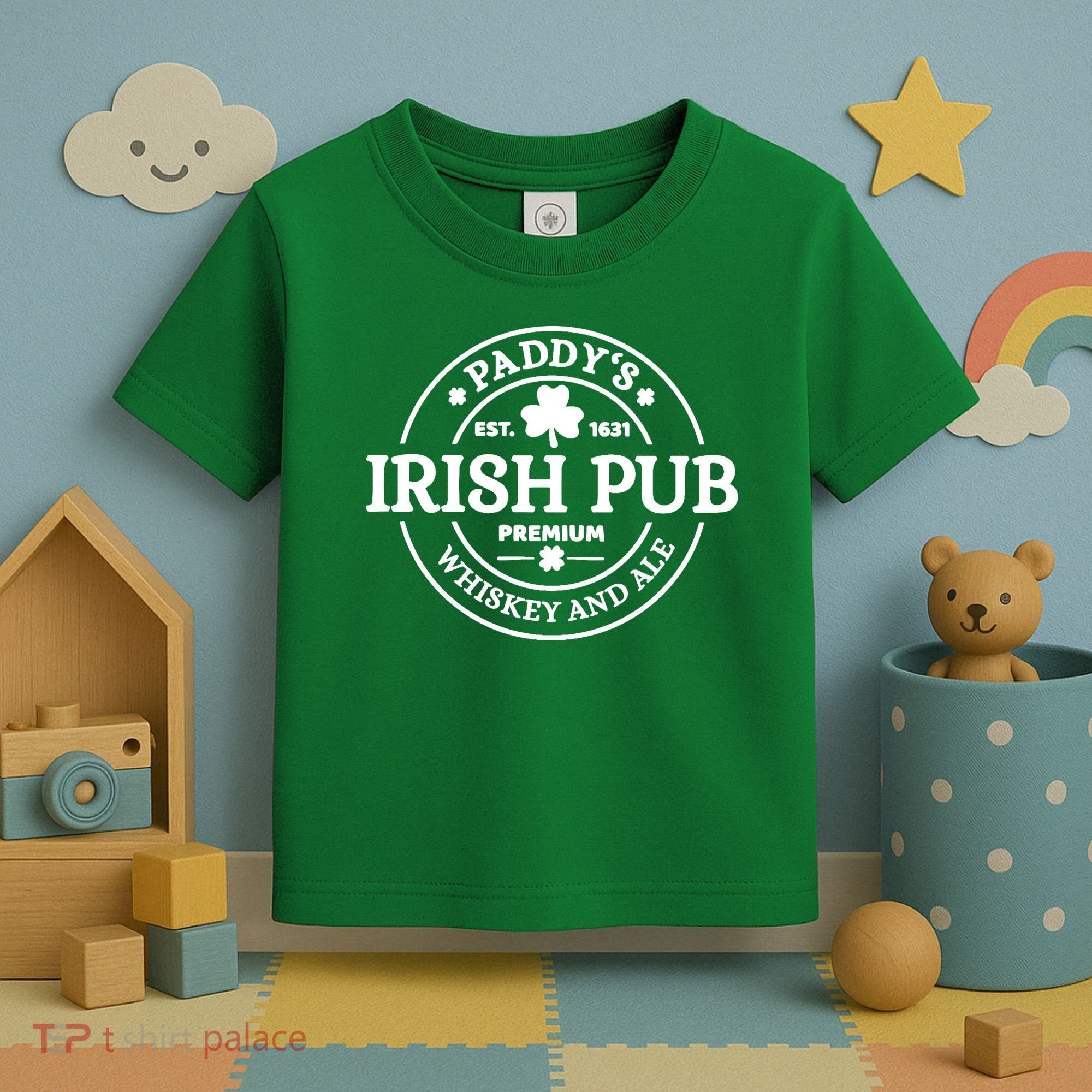 Paddy's Irish Pub Whiskey And Ale Toddler T-Shirt