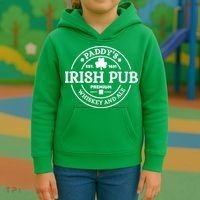 Paddy's Irish Pub Whiskey And Ale Kids Hoodie thumb 3
