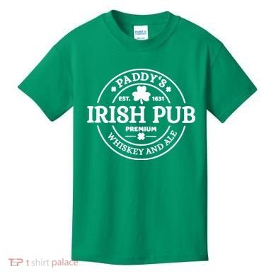 Paddy's Irish Pub Whiskey And Ale Kids T-Shirt