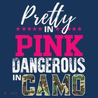 Pretty In Pink Dangerous In Camo Hunting Girl Women's Hoodie thumb 2