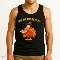 Pizza Instead Pizza Lover Hate Turkey Tank Top thumb 3