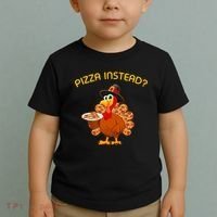 Pizza Instead Pizza Lover Hate Turkey Toddler T-Shirt thumb 2