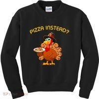 Pizza Instead Pizza Lover Hate Turkey Kids Sweatshirt thumb 0