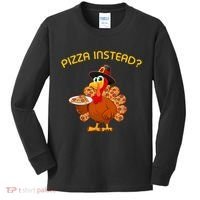Pizza Instead Pizza Lover Hate Turkey Kids Long Sleeve Shirt thumb 0