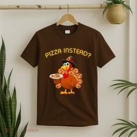 Pizza Instead Pizza Lover Hate Turkey T-Shirt thumb 2