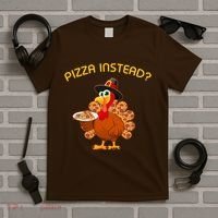Pizza Instead Pizza Lover Hate Turkey T-Shirt thumb 5