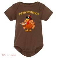 Pizza Instead Pizza Lover Hate Turkey Baby Bodysuit thumb 0