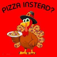 Pizza Instead Pizza Lover Hate Turkey Santa Hat thumb 1