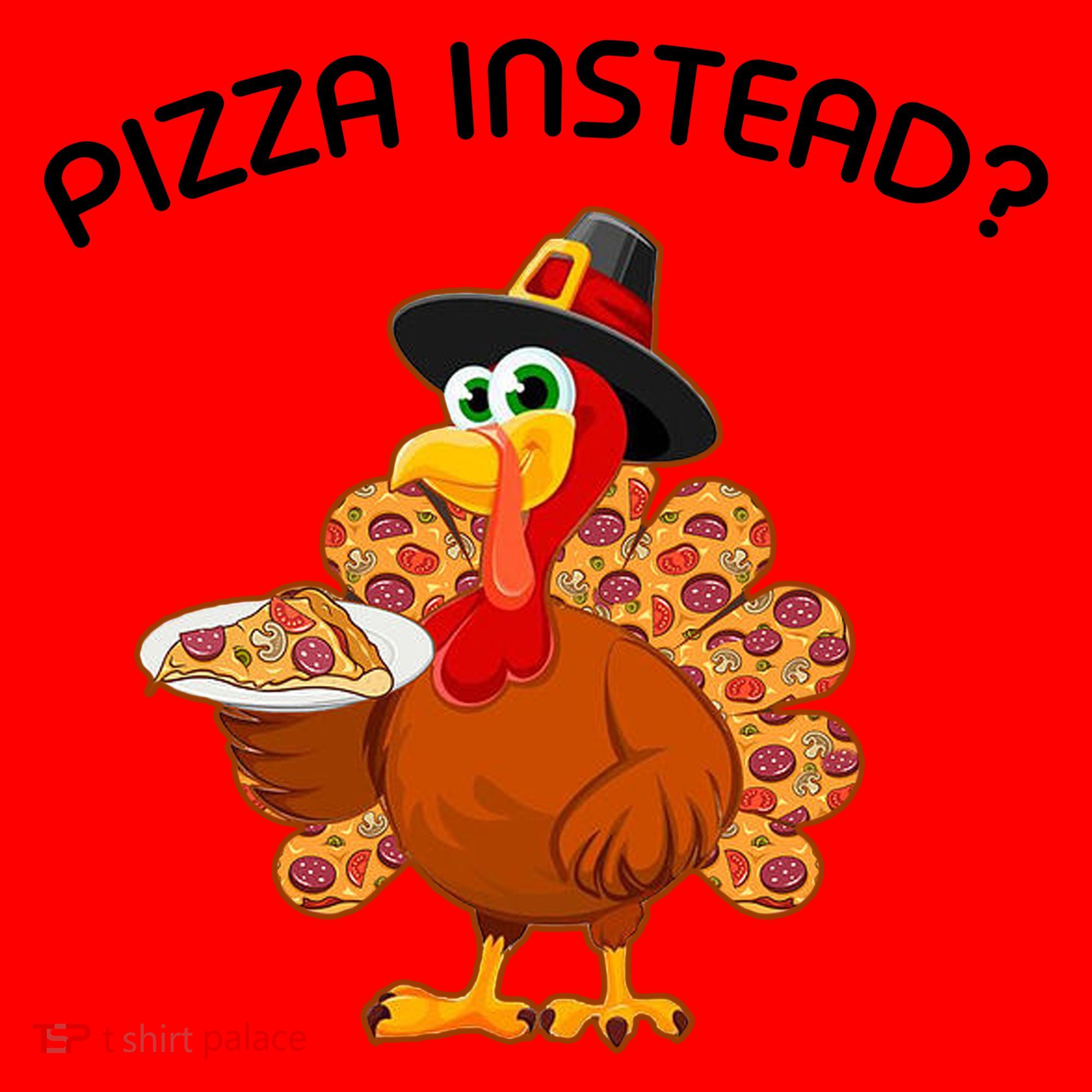 Pizza Instead Pizza Lover Hate Turkey Santa Hat