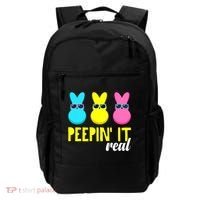 Peepin It Real Happy Easter Bunny Egg Gift Backpack thumb 0