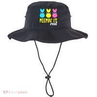 Peepin It Real Happy Easter Bunny Egg Gift Bucket Hat thumb 0