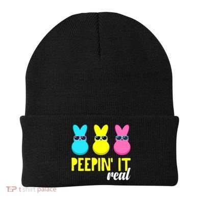 Peepin It Real Happy Easter Bunny Egg Gift Beanie