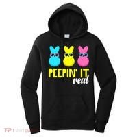 Peepin It Real Happy Easter Bunny Egg Gift Women's Hoodie thumb 0